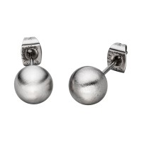 Edelstahlohrstecker Kugel matt Edelstahlohrstecker Kugel matt