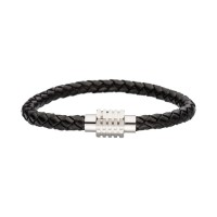 Lederarmband Schwarz Magnetverschluss Lederarmband Schwarz Magnetverschluss