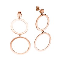 Edelstahlohrstecker rosegold PVD poliert Edelstahlohrstecker rosegold PVD poliert