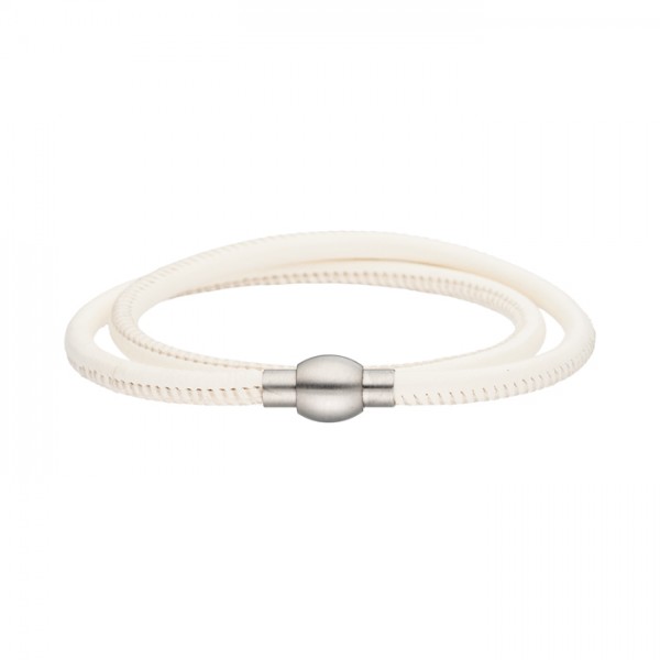 Nappalederarmband beige Magnetverschluss