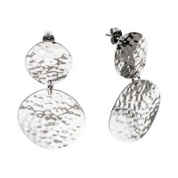 Ohrstecker Edelstahl Hammerschlag Optik Ohrstecker Edelstahl Hammerschlag Optik