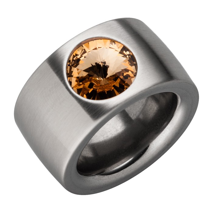 Bernstein ring crossover diamanten BR.860 - de Juwelenwinkel