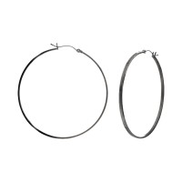 Creolen / Edelstahl, schwarz (PVD) Creolen / Edelstahl, schwarz (PVD)