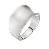 Silberring gewölbt sandgestrahlt Silberring gewölbt sandgestrahlt